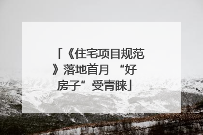 《住宅项目规范》落地首月 “好房子”受青睐