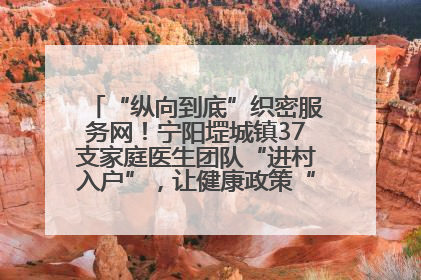 “纵向到底”织密服务网！宁阳堽城镇37支家庭医生团队“进村入户”，让健康政策“落地生根”