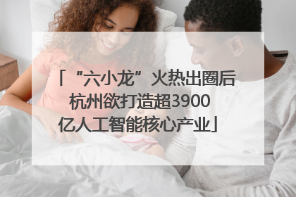 “六小龙”火热出圈后 杭州欲打造超3900亿人工智能核心产业