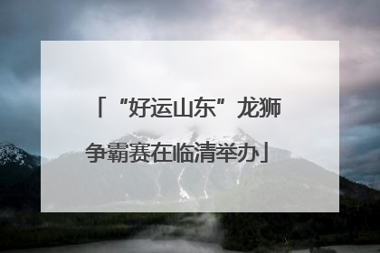 “好运山东”龙狮争霸赛在临清举办