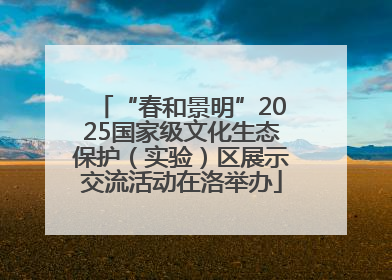 “春和景明”2025国家级文化生态保护（实验）区展示交流活动在洛举办