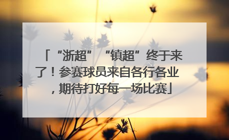 “浙超”“镇超”终于来了！参赛球员来自各行各业，期待打好每一场比赛