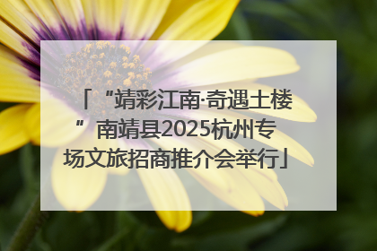 “靖彩江南·奇遇土楼”南靖县2025杭州专场文旅招商推介会举行