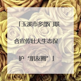 玉溪市多部门联合宣传壮大生态保护“朋友圈”