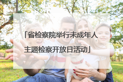 省检察院举行未成年人主题检察开放日活动