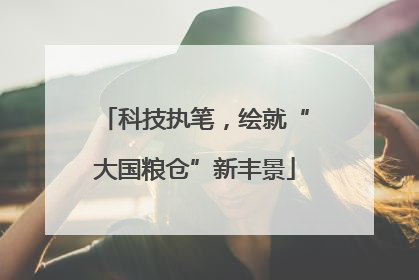 科技执笔，绘就“大国粮仓”新丰景