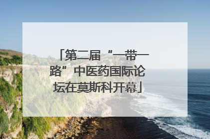 第二届“一带一路”中医药国际论坛在莫斯科开幕