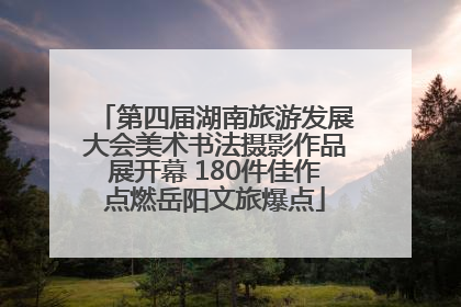 第四届湖南旅游发展大会美术书法摄影作品展开幕 180件佳作点燃岳阳文旅爆点