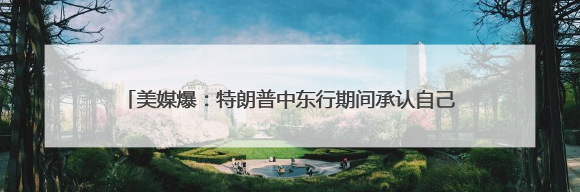 美媒爆：特朗普中东行期间承认自己和苹果CEO库克“有点小问题”