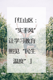 红山区：“实干风”让学习教育照见“民生温度”