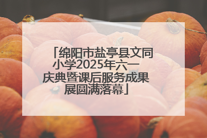 绵阳市盐亭县文同小学2025年六一庆典暨课后服务成果展圆满落幕