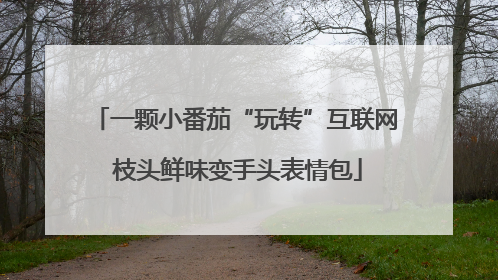 一颗小番茄“玩转”互联网 枝头鲜味变手头表情包