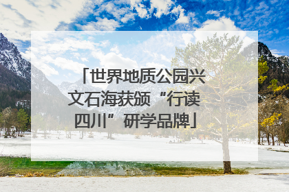 世界地质公园兴文石海获颁“行读四川”研学品牌