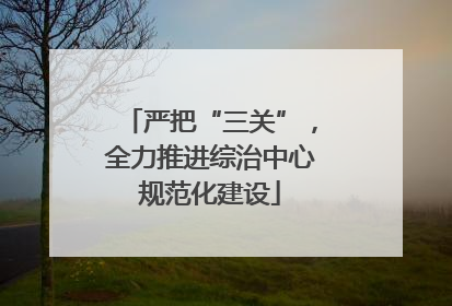 严把“三关”，全力推进综治中心规范化建设
