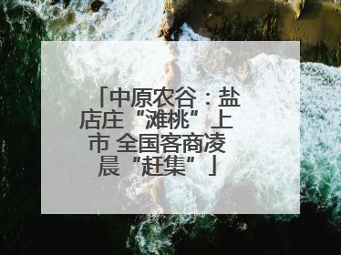 中原农谷：盐店庄“滩桃”上市 全国客商凌晨“赶集”
