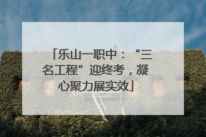 乐山一职中：“三名工程”迎终考，凝心聚力展实效