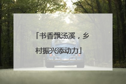 书香飘汤溪，乡村振兴添动力