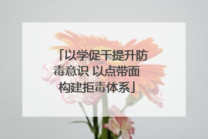 以学促干提升防毒意识 以点带面构建拒毒体系