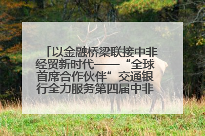 以金融桥梁联接中非经贸新时代——“全球首席合作伙伴”交通银行全力服务第四届中非经贸博览会