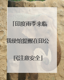 印度雨季来临 我使馆提醒在印公民注意安全
