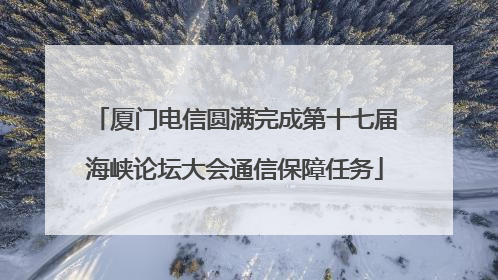 厦门电信圆满完成第十七届海峡论坛大会通信保障任务