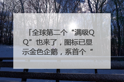 全球第二个“满级QQ”也来了，图标已显示金色企鹅，系首个“满级QQ”的小号