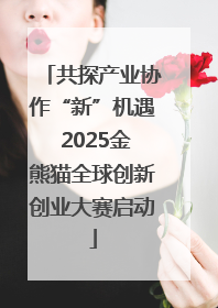 共探产业协作“新”机遇 2025金熊猫全球创新创业大赛启动
