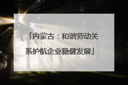 内蒙古：和谐劳动关系护航企业稳健发展