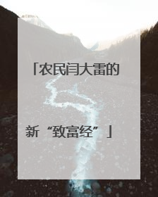 农民闫大雷的新“致富经”