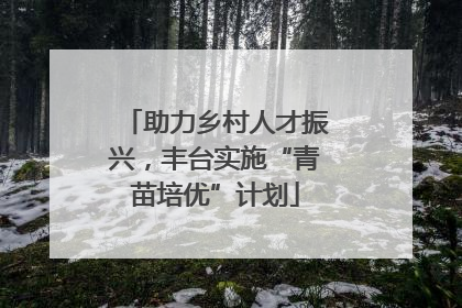 助力乡村人才振兴，丰台实施“青苗培优”计划