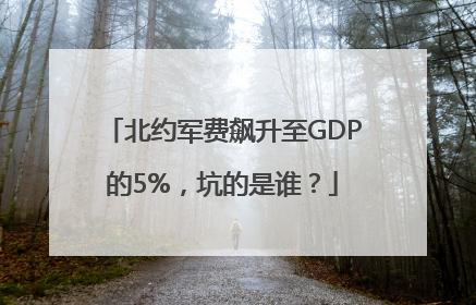 北约军费飙升至GDP的5%，坑的是谁？