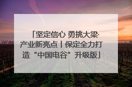 坚定信心 勇挑大梁·产业新亮点丨保定全力打造“中国电谷”升级版