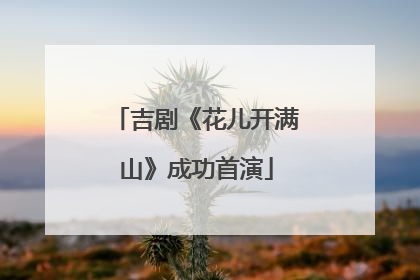 吉剧《花儿开满山》成功首演