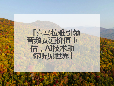 喜马拉雅引领音频赛道价值重估，AI技术助你听见世界