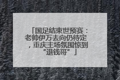 国足结束世预赛：老帅伊万去向仍待定，重庆主场氛围惊到“退钱哥”