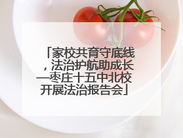 家校共育守底线，法治护航助成长—枣庄十五中北校开展法治报告会