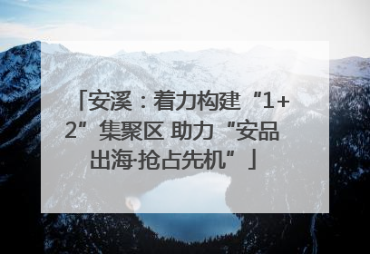 安溪：着力构建“1+2”集聚区 助力“安品出海·抢占先机”