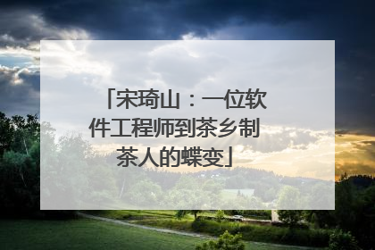 宋琦山：一位软件工程师到茶乡制茶人的蝶变