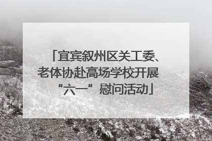 宜宾叙州区关工委、老体协赴高场学校开展“六一”慰问活动
