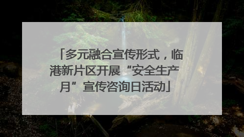 多元融合宣传形式，临港新片区开展“安全生产月”宣传咨询日活动