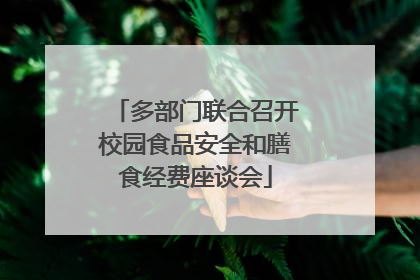 多部门联合召开校园食品安全和膳食经费座谈会