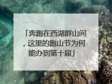 奔跑在西湖群山间，这里的跑山节为何能办到第十届
