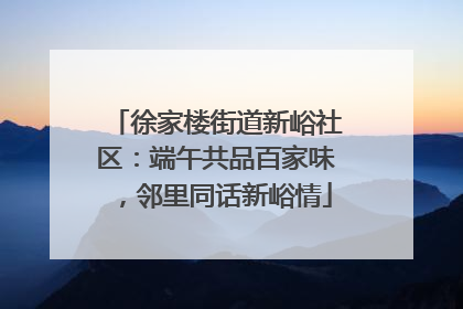 徐家楼街道新峪社区：端午共品百家味，邻里同话新峪情