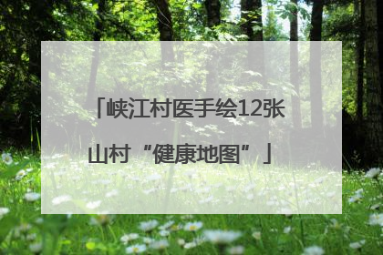 峡江村医手绘12张山村“健康地图”