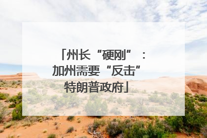 州长“硬刚”：加州需要“反击”特朗普政府