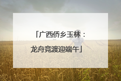 广西侨乡玉林：龙舟竞渡迎端午