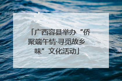 广西容县举办“侨聚端午情·寻觅故乡味”文化活动