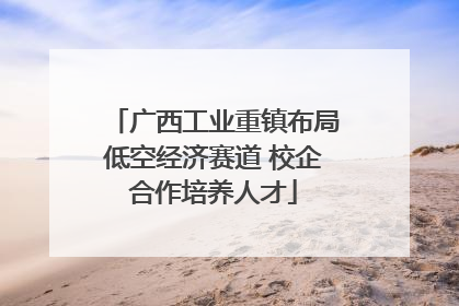 广西工业重镇布局低空经济赛道 校企合作培养人才