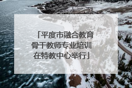平度市融合教育骨干教师专业培训在特教中心举行