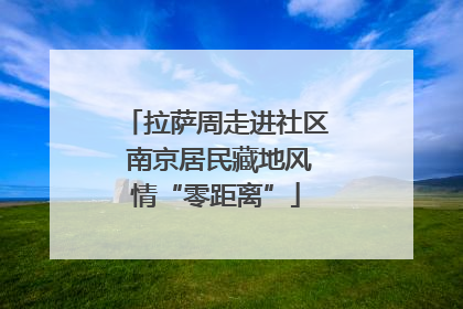拉萨周走进社区 南京居民藏地风情“零距离”